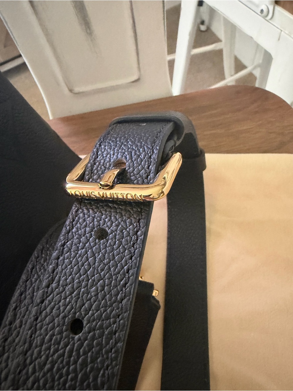 Louis Vuitton Madeleine BB Black Monogram Empreinte Leather Top Handle Bag Strap - Picture 5 of 10